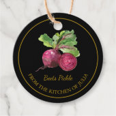 Einfache hausgemachte Rübenpickles Hang Tag Geschenkanhänger (Vorderseite)