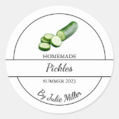 Einfache, hausgemachte Taschentücher Runder Aufkleber (Vorderseite)