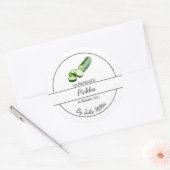 Einfache, hausgemachte Taschentücher Runder Aufkleber (Umschlag)