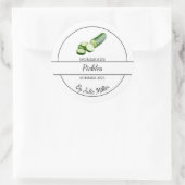 Einfache, hausgemachte Taschentücher Runder Aufkleber (Tasche)