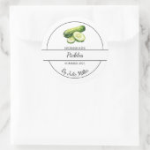 Einfache, hausgemachte Taschentücher Runder Aufkleber (Tasche)