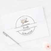 Einfache, hausgemachte Vanilla-Blase-Marke Runder Aufkleber (Umschlag)