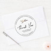 Einfache hausgemachte Vanilla Extract Danke Label Runder Aufkleber (Umschlag)