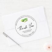 Einfache, hausgemachte Zucchini Pickle Danke Label Runder Aufkleber (Umschlag)