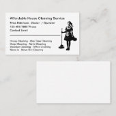 Einfache Haushaltshalle - Reinigung von Visitenkar Visitenkarte (Vorne/Hinten)