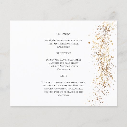 Einfache HAUSHALTSKARTE Flyer (Hinten)