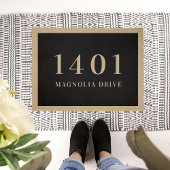 Einfache Hausnummer und Adresse Fußmatte