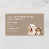 Einfache Haustier-Hundehütte Visitenkarte (Vorderseite)