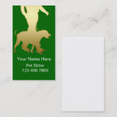 Einfache Haustier-Modell-Visitenkarten Visitenkarte (Vorne/Hinten)