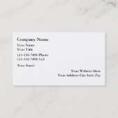 Einfache Haustier-PflegenVisitenkarten Visitenkarte (Rückseite)