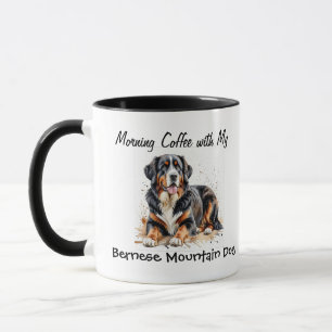 Einfache Haustiere Berner Hund personalisieren Tasse