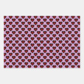 Einfache Hearts Collection Geschenkpapier Set (Vorderseite 2)