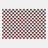 Einfache Hearts Collection Geschenkpapier Set (Vorderseite)