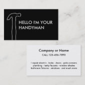 Einfache Heimwerker-Visitenkarten Visitenkarte (Vorne/Hinten)