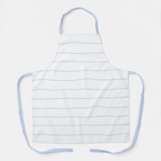 Einfache hellblaue, horizontale Streifen Schürze (Vorderseite)