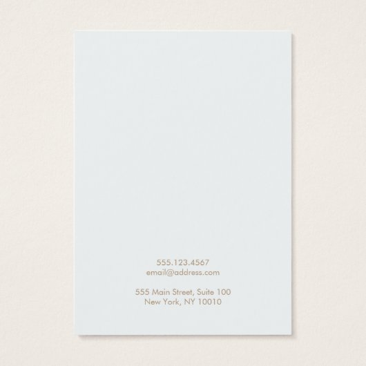 Einfache hellblaue Netzwerkkarte (Rückseite)