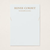 Einfache hellblaue Netzwerkkarte (Vorderseite)