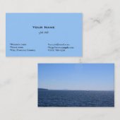 Einfache, hellblaue Visitenkarte (Vorne/Hinten)