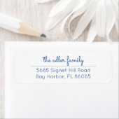 Einfache Helle Blue Rücksendeadresse (Insitu)