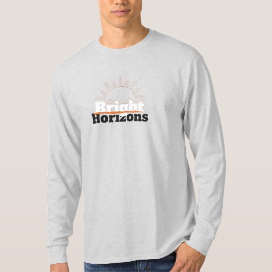 Einfache, helle Horizonte Langschläfer T - Shirt (Vorderseite)