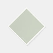 Einfache helle Sage Weißer Text II Hochzeitscockta Serviette (Ecke)