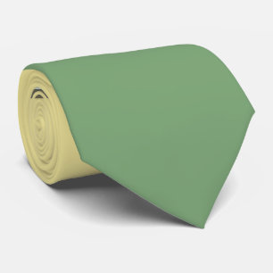 Einfache hellgelbe und sparagfarbene grüne Tone Krawatte