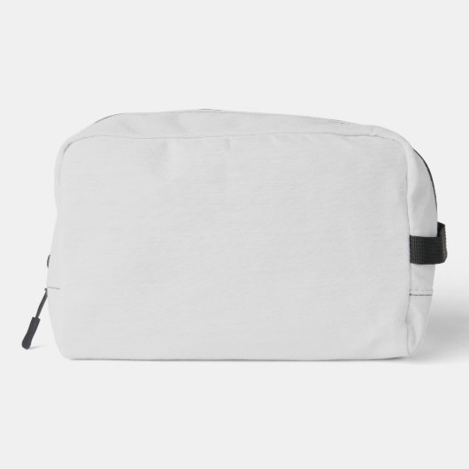 Einfache hellgraue Behörde® Waschbeutel (Rückseite)