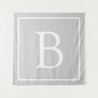Einfache hellgraue Monogramm