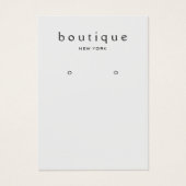 Einfache, hellgraue Ohrring-Grafikkarte (Vorderseite)