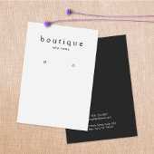 Einfache, hellgraue Ohrring-Grafikkarte