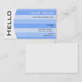 Einfache Hello Visitenkarte (Vorne/Hinten)