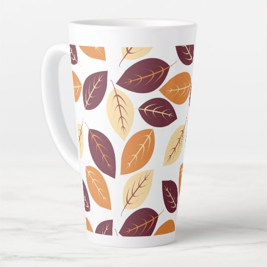 Einfache Herbstausgabe hinterlässt die letzte Tass Milchtasse (Linke Ecke)