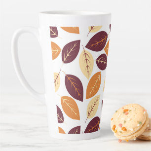 Einfache Herbstausgabe hinterlässt die letzte Tass Milchtasse