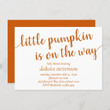 Einfache Herbstdusche | Burnt Orange Little Pumpki