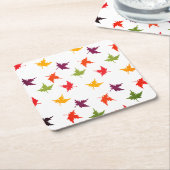 Einfache Herbstfarben Blätter Herbstleaf Rechteckiger Pappuntersetzer (angewinkelt)