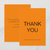 Einfache Herbstkarte Vielen Dank Dankeskarte (Vorne/Hinten)
