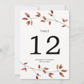 Einfache Herbstlaube Große Hochzeitsstiftung Tisch (Vorderseite)