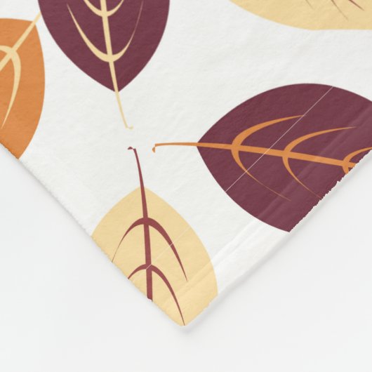 Einfache Herbstleaves Fleece Blanket (Ecke)