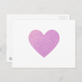 Einfache Herz Farbe Gradient Ombre Textur Textur Postkarte (Vorne/Hinten)