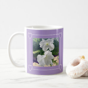 Einfache Herz Rahmen Foto Valentinstag hinzufügen Kaffeetasse