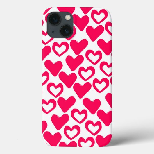 Einfache Herzen 2014 Case-Mate iPhone Hülle (Rückseite)
