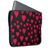 Einfache Herzen nahtlos Muster. Valentinstag Laptopschutzhülle (Vorne Rechts)