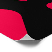 Einfache Herzen nahtlos Muster. Valentinstag Poster (Ecke)