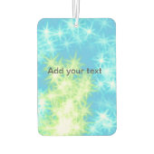 Einfache Himmelblau glitt funkelnde Sterne fügen I Autolufterfrischer (Rückseite)