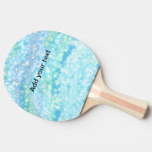 Einfache Himmelblau glitt funkelnde Sterne fügen I Tischtennis Schläger (Seitenansicht)