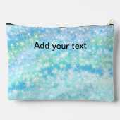 Einfache Himmelblau glitt funkelnde Sterne fügen I Zubehörtasche (Rückseite)