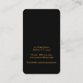 Einfache Himmelssonne Visitenkarte (Rückseite)