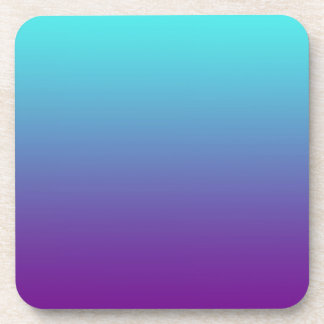 Einfache Hintergrundfarbe Türkis Blau Lila Getränkeuntersetzer