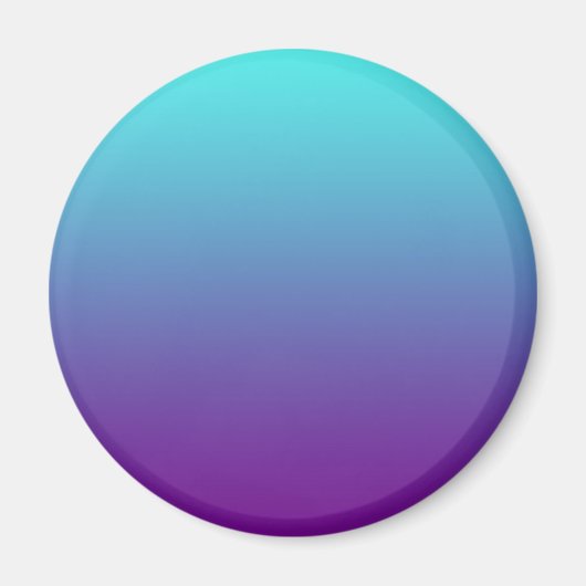 Einfache Hintergrundfarbe Türkis Blau Lila Magnet (Vorne)