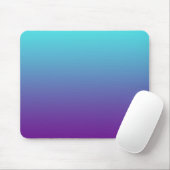 Einfache Hintergrundfarbe Türkis Blau Lila Mousepad (Mit Mouse)